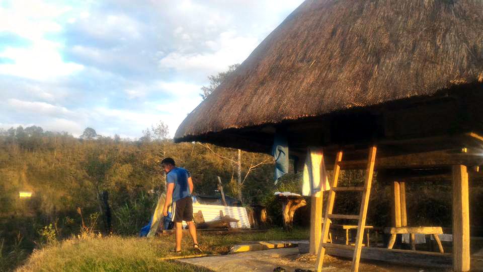 Native Ifugao hut accommodation at Hiwang Native Inn